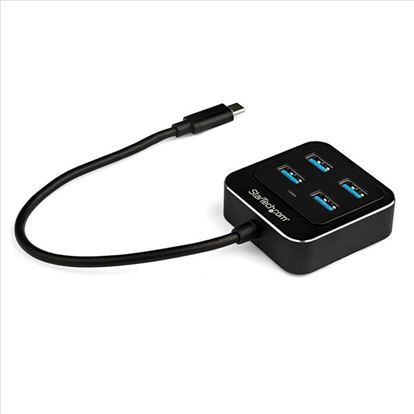 StarTech.com HB31C4AB interface hub USB 3.2 Gen 2 (3.1 Gen 2) Type-C 10000 Mbit/s Black1