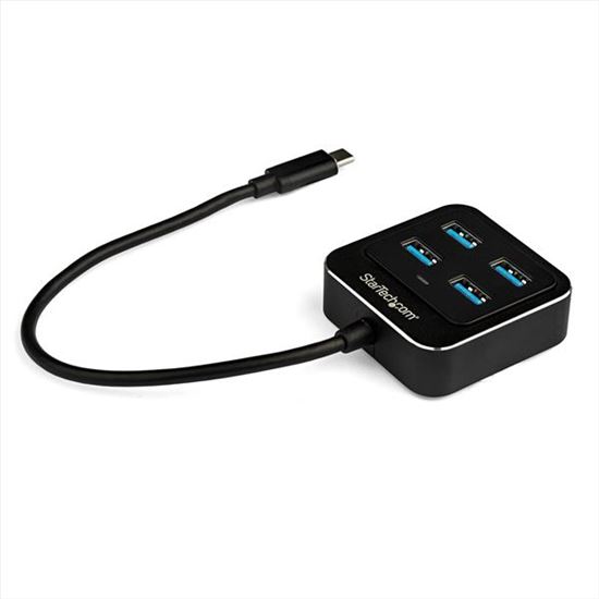 StarTech.com HB31C4AB interface hub USB 3.2 Gen 2 (3.1 Gen 2) Type-C 10000 Mbit/s Black1