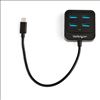 StarTech.com HB31C4AB interface hub USB 3.2 Gen 2 (3.1 Gen 2) Type-C 10000 Mbit/s Black5