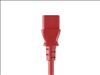 Monoprice 33602 power cable Red 72" (1.83 m) NEMA 5-15P C13 coupler4