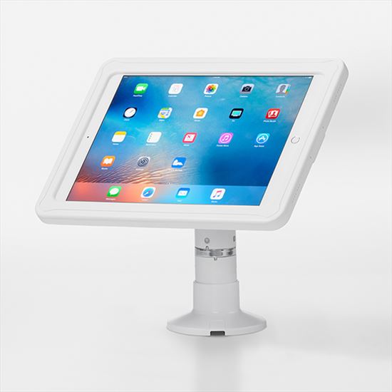 ArmorActive Pipeline Kiosk White Tablet Multimedia stand1