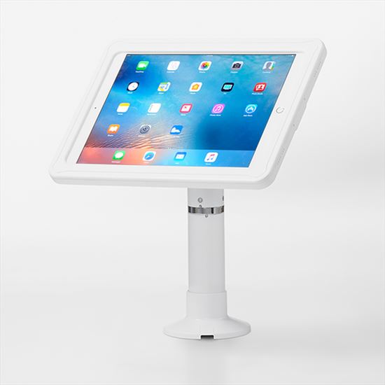 ArmorActive Pipeline Kiosk White Tablet Multimedia stand1