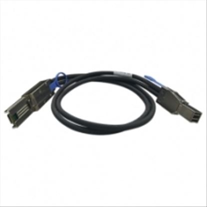 QNAP CAB-SAS20M-8644-8088 Serial Attached SCSI (SAS) cable 78.7" (2 m) Black, Metallic1
