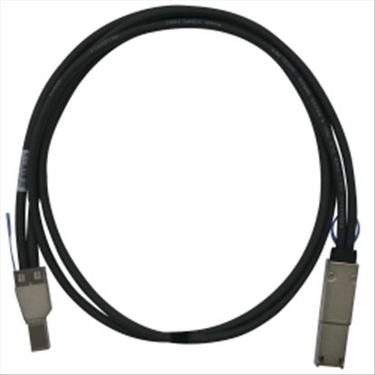 QNAP CAB-SAS05M-8644-8088 Serial Attached SCSI (SAS) cable 39.4" (1 m) Black, Metallic1