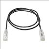 Tripp Lite N201-S02-BK networking cable Black 24" (0.61 m) Cat6 U/UTP (UTP)2