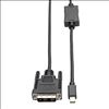 Tripp Lite P586-003-DVI video cable adapter 35.4" (0.9 m) Mini DisplayPort DVI-D Black1