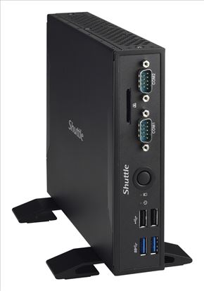 Shuttle XPC slim DS77U DDR4-SDRAM 3865U Nettop Intel® Celeron® 8 GB 128 GB SSD Linux Mini PC Black1