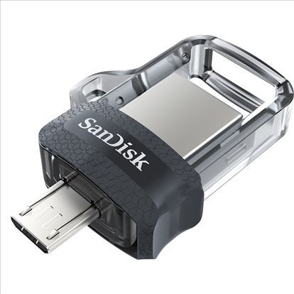 SanDisk 32GB Ultra Dual m3.0 USB flash drive USB Type-A / Micro-USB 3.2 Gen 2 (3.1 Gen 2) Gray, Stainless steel1