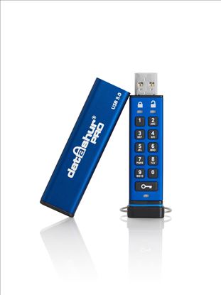 iStorage datAshur Pro USB flash drive 8 GB USB Type-A 3.2 Gen 1 (3.1 Gen 1) Blue1