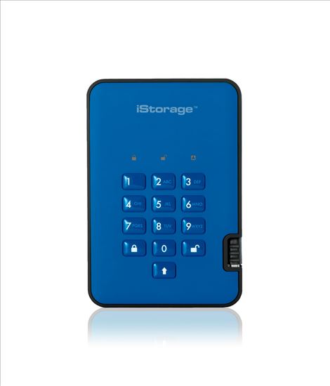 iStorage diskAshur 2 external hard drive 500 GB Blue1