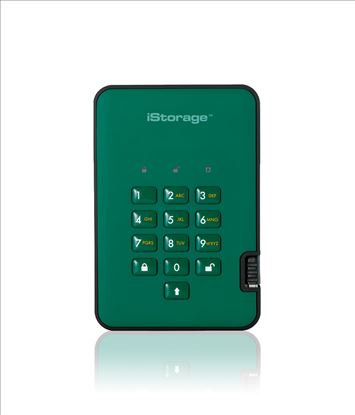 iStorage diskAshur 2 external hard drive 500 GB Green1