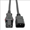 Tripp Lite C14 Male to C13 Female Power Cable, C13 to C14 PDU-Style, Locking C13 Connector, 10A, 18 AWG, 0.91 m1