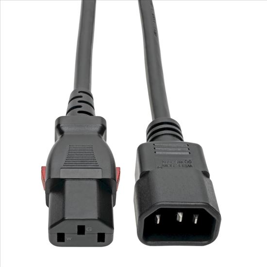 Tripp Lite C14 Male to C13 Female Power Cable, C13 to C14 PDU-Style, Locking C13 Connector, 10A, 18 AWG, 0.91 m1