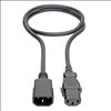 Tripp Lite C14 Male to C13 Female Power Cable, C13 to C14 PDU-Style, Locking C13 Connector, 10A, 18 AWG, 0.91 m2