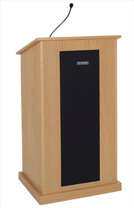 AmpliVox SW470 Oak Public Address (PA) system Multimedia stand1