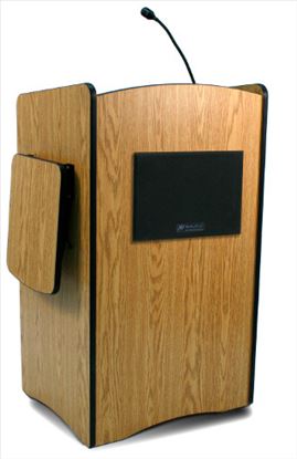 AmpliVox SW3230 Oak Public Address (PA) system Multimedia stand1