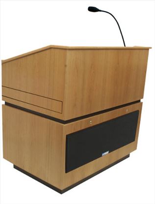 AmpliVox SW3030 Oak Public Address (PA) system Multimedia stand1