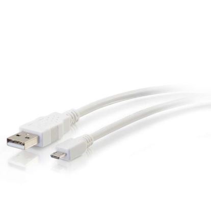 C2G 27443 USB cable 70.9" (1.8 m) USB 2.0 USB A Micro-USB B White1