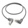 Tripp Lite Right-Angle Cat6 UTP Patch Cable (RJ45) - M/M, Gigabit, Snagless, Molded, Slim, Grey, 0.31 m2