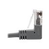 Tripp Lite Right-Angle Cat6 UTP Patch Cable (RJ45) - M/M, Gigabit, Snagless, Molded, Slim, Grey, 0.31 m5