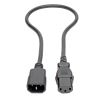 Tripp Lite C14 Male to C13 Female Power Cable, C13 to C14 PDU-Style, Locking C13 Connector, 10A, 18 AWG, 0.61 m2