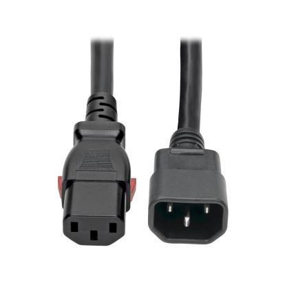 Tripp Lite C14 Male to C13 Female Power Cable, Locking C13 Connector, Heavy Duty – 15A, 100-250V, 14 AWG, 1.83 m1