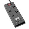 Tripp Lite TLP864USBB surge protector Black 8 AC outlet(s) 120 V 72" (1.83 m)1