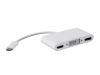 Monoprice 27282 video cable adapter USB Type-C DisplayPort + DVI-D + HDMI White2