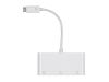 Monoprice 27282 video cable adapter USB Type-C DisplayPort + DVI-D + HDMI White4