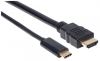 Manhattan 151764 video cable adapter 78.7" (2 m) USB Type-C HDMI Type A (Standard) Black2