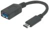 Manhattan 355285 USB cable 5.91" (0.15 m) USB 3.2 Gen 1 (3.1 Gen 1) USB C USB A Black1