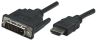 Manhattan 322782 video cable adapter 39.4" (1 m) HDMI Type A (Standard) DVI-D Black1