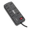 Tripp Lite TLP88USBB surge protector Black 8 AC outlet(s) 120 V 96.1" (2.44 m)1