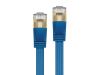 Monoprice SlimRun networking cable Blue 240" (6.1 m) Cat6a S/FTP (S-STP)2