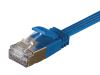 Monoprice SlimRun networking cable Blue 240" (6.1 m) Cat6a S/FTP (S-STP)3