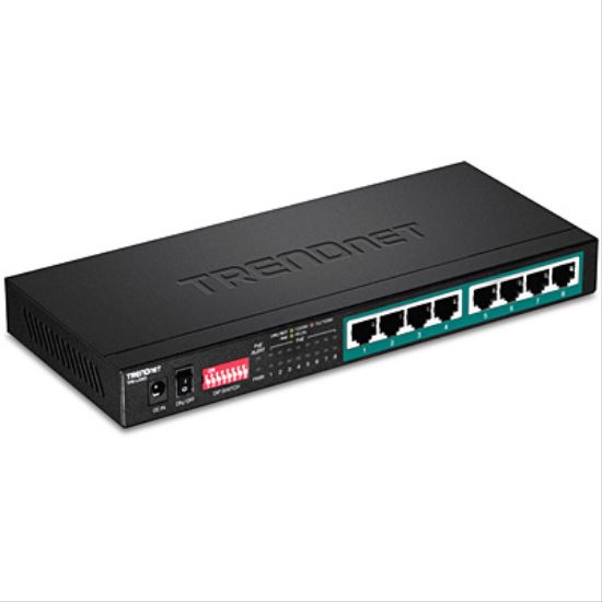 Trendnet TPE-LG80 network switch Unmanaged Gigabit Ethernet (10/100/1000) Power over Ethernet (PoE) Black1