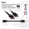 CLUB3D Ultra High Speed HDMI 2.1 Cable 10K 120Hz, 48Gbps Male/Male 1 m./3.28 ft.4