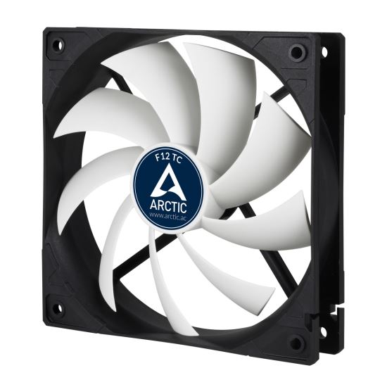 ARCTIC F12 TC Computer case Fan 4.72" (12 cm) Black, Silver 1 pc(s)1