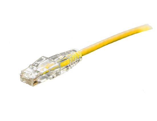 Weltron 90-C6CBSL-YL-000.5 networking cable Yellow 6" (0.152 m) Cat61