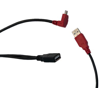 Mimo Monitors CBL-CP-USBA USB cable 59.1" (1.5 m) USB A/Micro-USB B Black, Red1