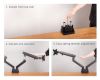 Siig CE-MT2V12-S1 monitor mount / stand 32" Clamp Black6