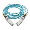 Tripp Lite N28H-05M-AQ fiber optic cable 196.9" (5 m) QSFP28 OFNP OM3 Aqua color2