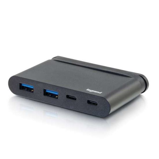 C2G 26914 interface hub Thunderbolt 3 5000 Mbit/s Black1