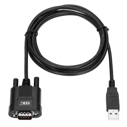 Siig ID-SC0211-S2 serial cable Black 5.91" (0.15 m) USB Type-A DB-91