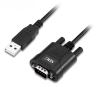Siig ID-SC0211-S2 serial cable Black 5.91" (0.15 m) USB Type-A DB-92