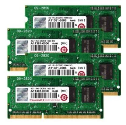 Transcend JetRam 16GB KIT (4GB x 4) memory module 4 x 4 GB DDR3 1600 MHz1