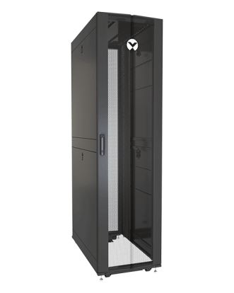 Vertiv VR3157TAA rack cabinet 48U Freestanding rack Black, Transparent1