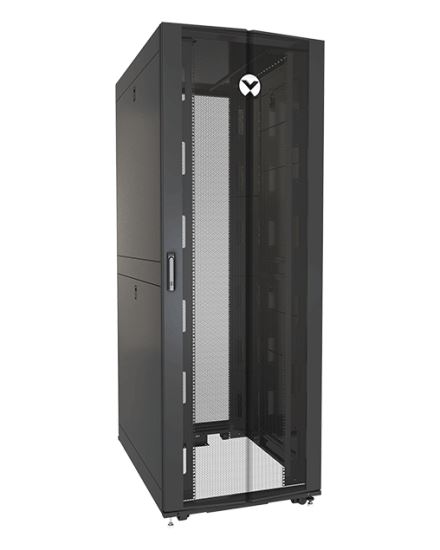 Vertiv VR3307TAA rack cabinet 48U Freestanding rack Black, Transparent1