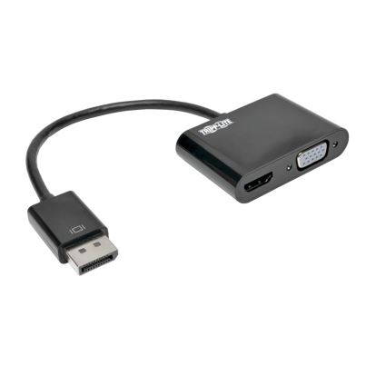 Tripp Lite P136-06N-HVV2BP video cable adapter 5.91" (0.15 m) DisplayPort HDMI + VGA (D-Sub) Black1