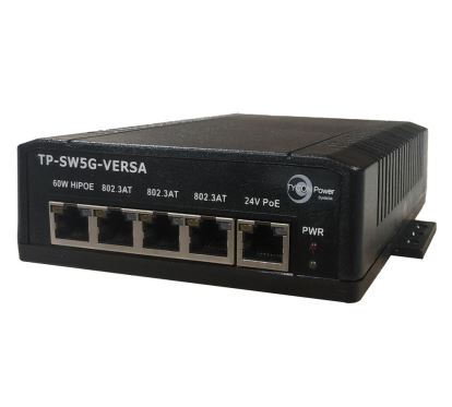 Tycon Systems TP-SW5G-VERSA network switch L2 Gigabit Ethernet (10/100/1000) Power over Ethernet (PoE) Black1